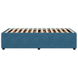 Bed Frame without Mattress Blue 80x200 cm Velvet 3284974