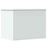 Storage Box White 60x42x46 cm Engineered Wood 840653
