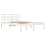 Bed Frame without Mattress White Solid Wood 160x200 cm 814765