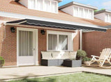Awning Frame Anthracite 400 x 200 cm Polyester with PU coating 3329793