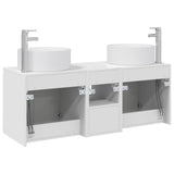 Bathroom Cabinet Set 3 pcs High Gloss White 3405741