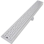 Linear Shower Drain 2 pcs Bubble 1030x140 mm Stainless Steel 275970