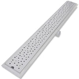 Linear Shower Drain 2 pcs Bubble 1030x140 mm Stainless Steel 275970