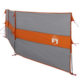 Camping Windbreak Grey and Orange 490x123 cm Waterproof 4009656