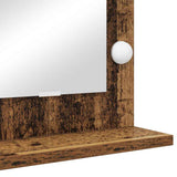 Vanity Mirror Rectangular with Mirror Old Wood 60 x 45 x 18 cm 868315