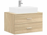 Bathroom Furniture Set Sonoma Oak Engineered Wood 3404384