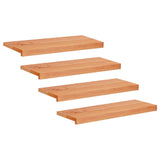 Stair Treads 4 pcs 70 x 25 x 2 cm Varnish Solid Beech Wood 3446208