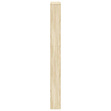 Shoe Cabinet 5-Layer Mirror Oak 63x17x169.5 cm 273937