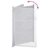 Garden Gate 85 x 120 cm Stainless Steel Silver Lockable 3402580