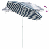 Beach Parasol Blue and White 263 x 263 x 272 cm 4010669