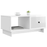 Coffee Table High Gloss White 90 x 50 x 40 cm Engineered Wood 894039