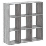 Bookcase Grey Sonoma 102x32x102 cm Engineered Wood 852821