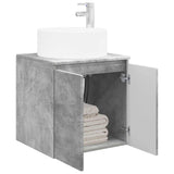 Wall-mounted Sink Vanity Concrete Grey 49.5 x 44.5 x 65.5 cm 890465