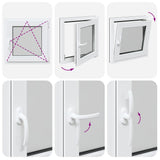 Basement Window RISOR 60x60 cm Tilt&Turn DIN Right Anthracite 4108386