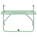 Hanging Balcony Table Folding Mint Green 60 x 39 x 65 cm Steel 42008080