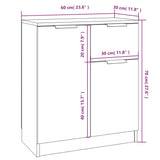 Sideboards 2 pcs Grey Sonoma 60x30x70 cm Engineered Wood 3115818
