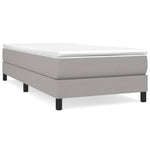 Box Spring Bed Frame Light Grey 90x200 cm Fabric 3120484