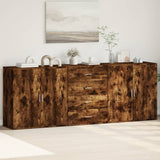 Sideboards 3 pcs Smoked Oak Engineered Wood 3276613