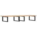 ZNTS Basin Shelf Wall Mounted Steel and Solid Wood Acacia 3302789