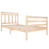 3100649 Bed Frame without Mattress Solid Wood 120x200 cm
