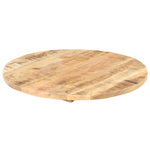 ZNTS Table Top Solid Mango Wood Round 25-27 mm 70 cm 286007
