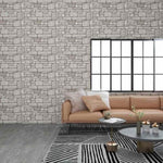 3D Wall Panels with Grey Brick Design 10 pcs EPS 147205