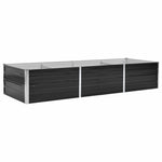 ZNTS Garden Raised Bed Anthracite 240x80x45 cm Galvanised Steel 45727