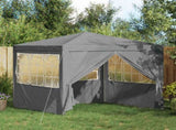 Party Tent Light Grey 250 x 250 x 240 cm PE and Steel 42032997