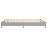 Box Spring Bed Frame Light Grey Super King Fabric 3121178