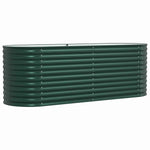 Garden Raised Bed Green 240 x 80 x 81 cm Steel 42008124