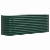 Garden Raised Bed Green 240 x 80 x 81 cm Steel 42008124