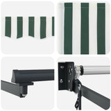 Electric Retractable Awning Green, White and Anthracite 3 x 2 m 3420062