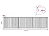 Gabion with 5 mm Wire and 5x5 cm Mesh 300x30x100 cm 3464160