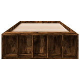 Bed Frame without Mattress Smoked Oak 75x190 cm Small Single 3280626