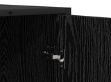Sideboard Black Oak 92 x 35 x 76 cm Engineered Wood 3439157
