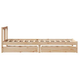 Bed Frame without Mattress 90x190 cm Single Solid Wood Pine 3301622