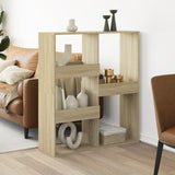 Room Divider Sonoma Oak 100x33x115 cm Engineered Wood 3309548