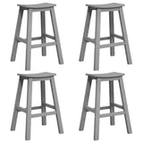Garden Bar Set 4 pcs Light Grey HDPE 3335806