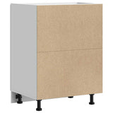 Kitchen Base Cabinet Porto High Gloss White Engineered Wood 853919