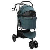 Folding Pet Stroller Green 78 x 54 x 101 cm Polyester 42012438