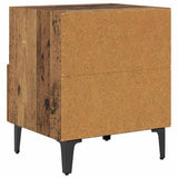 Bedside Cabinet with Drawer 2 pcs Old wood 40 x 35 x 47.5 cm 880598