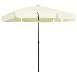 Beach Parasol Sand Yellow 200x125 cm 314727