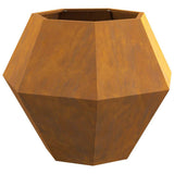 Planter 2 pcs Rusty 75 x 75 x 60 cm Weathering Steel 884051