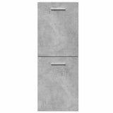 4 Piece Bathroom Furniture Set Concrete Grey Engineered Wood 3324864