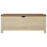 Storage Box with Cushion Sonoma Oak 105x40x45 cm 3279329
