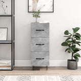 Sideboard Concrete Grey 34.5x34x90 cm Engineered Wood 828600