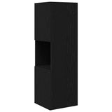 Corner Cabinet Black Oak 30.5x30x95cm Engineered Wood 889830