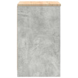 Garage Storage Cabinet Concrete Grey 60x51x85 cm Solid Wood Pine 860547