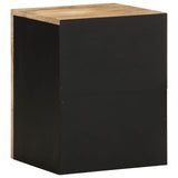 Bathroom Hanging Cabinet Black 38x33.5x48 cm Solid Wood Mango 4018648