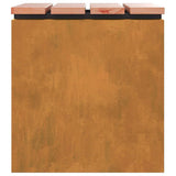 Garden Bench Rusty 40 x 40 x 43 cm Weathering steel 874918